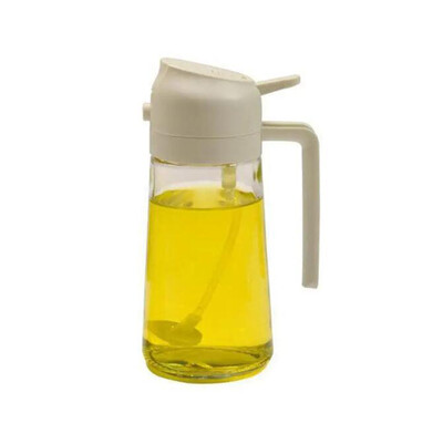 2 viename stiklinis purškiamas aliejaus butelis su išpylimo snapeliu antgaliu alyvuogių dozatorius, skirtas stovyklavimui BBQ oro gruzdintuvė salotų kepsnių virtuvei