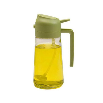 2 viename stiklinis purškiamas aliejaus butelis su išpylimo snapeliu antgaliu alyvuogių dozatorius, skirtas stovyklavimui BBQ oro gruzdintuvė salotų kepsnių virtuvei