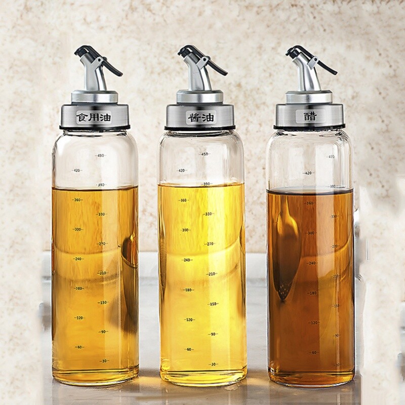 Virtuvinio aliejaus purškalas nepraleidžiantis aliejaus skardinės stiklinis purškimo butelis Virtuvės namų apyvokos reikmenys virtuvės salotoms kepti ant grotelių