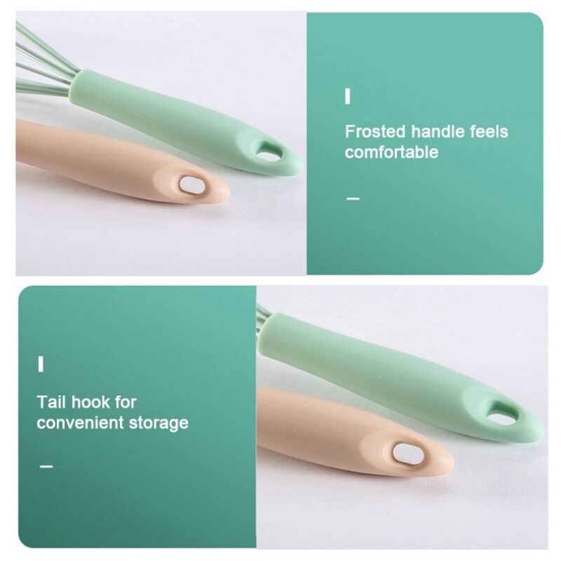 Ръчна бъркалка за яйца Пластмасов силиконов балон Разбиване на сметана Миксер Разбъркване Смесване Разбиване на балон Намотка Инструменти за яйца