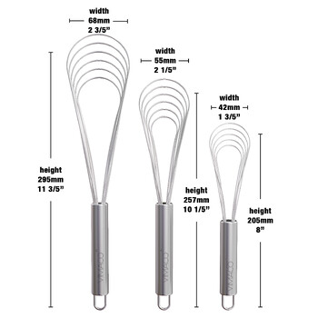 VIMACO® Flat Whisk από ανοξείδωτο ατσάλι 8\