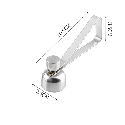 304 Метална отварачка за черупки от яйца Резачка за черупки с двойна глава Отварачка за черупки за яйца Варено сурово яйце Креативни кухненски инструменти Аксесоари