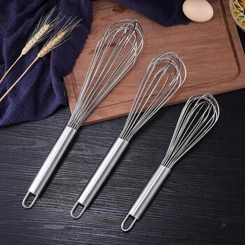 Εγχειρίδιο από ανοξείδωτο χάλυβα Egg Beater Egg Stick Mixer Egg Beater Cream Egg Baking Egg Mixing Artifact Οικιακά εργαλεία ψησίματος