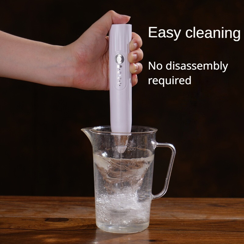 USB акумулаторна 2-в-1 електрическа бъркалка за яйца за кухненски артикули Мини блендер миксер бъркалки за кафе и уиски Джаджи