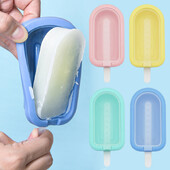 Silikoninė ledų forma su padėklu dangčiu, šokolado desertų formelės, pagamintos iš ledų, vasarinių vakarėlių reikmenys