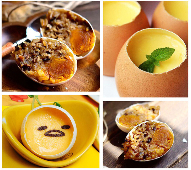 Отварачка за яйца от неръждаема стомана Разбивач на черупки от варени сурови яйца Метална отварачка за черупки на яйца Приготвяне на пудинг с яйчен крем Кухненски консумативи за печене