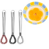 Ръчна бъркалка за яйца Силиконова пружинна намотка за разбъркване Разбиване Разпенване на кремообразен миксер Сос блендер Печене Accesorios De Cocina