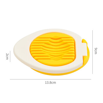 1 бр. Многофункционална резачка за яйца от неръждаема стомана Лека и удобна креативна резачка за яйца Разделител за яйца Кухненски аксесоар