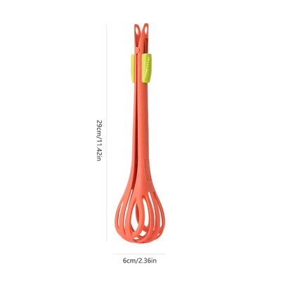 1 бр. Многофункционална бъркалка за яйца Найлонови щипки за храна Ръчна бъркалка за яйца Макаронени изделия Лъжица за спагети Кухненска джаджа Миксер Творчески инструмент за салата