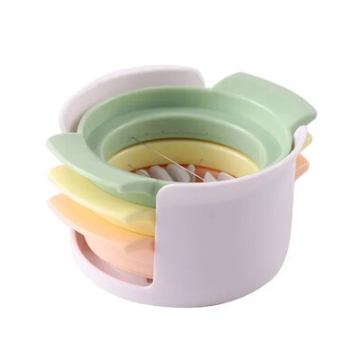 Резачка за яйца 3 в 1 Нарязани яйца Резачка за варени яйца Домакински плодове Нарязани наденички Цвете Bento Shaper Кухненски аксесоари Против ръжда
