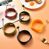 Aukštai temperatūrai atsparus silikoninis apvalus „pasidaryk pats“ kepimo kiaušinių formos izoliuotas kepimo mėsos pyragas kūrybinis įrankis