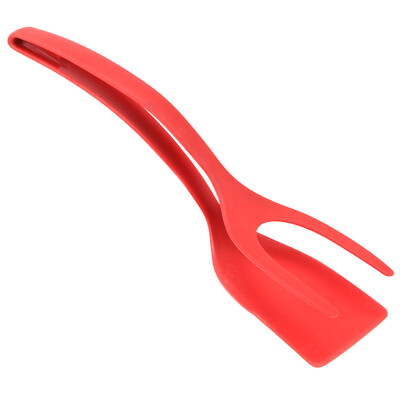Cleste cu mâner 2 în 1 pentru spatulă pentru ou Clestă pentru clătite Ou prăjit Pâine prăjită Omletă Turner răsturnat Accesorii pentru bucătărie