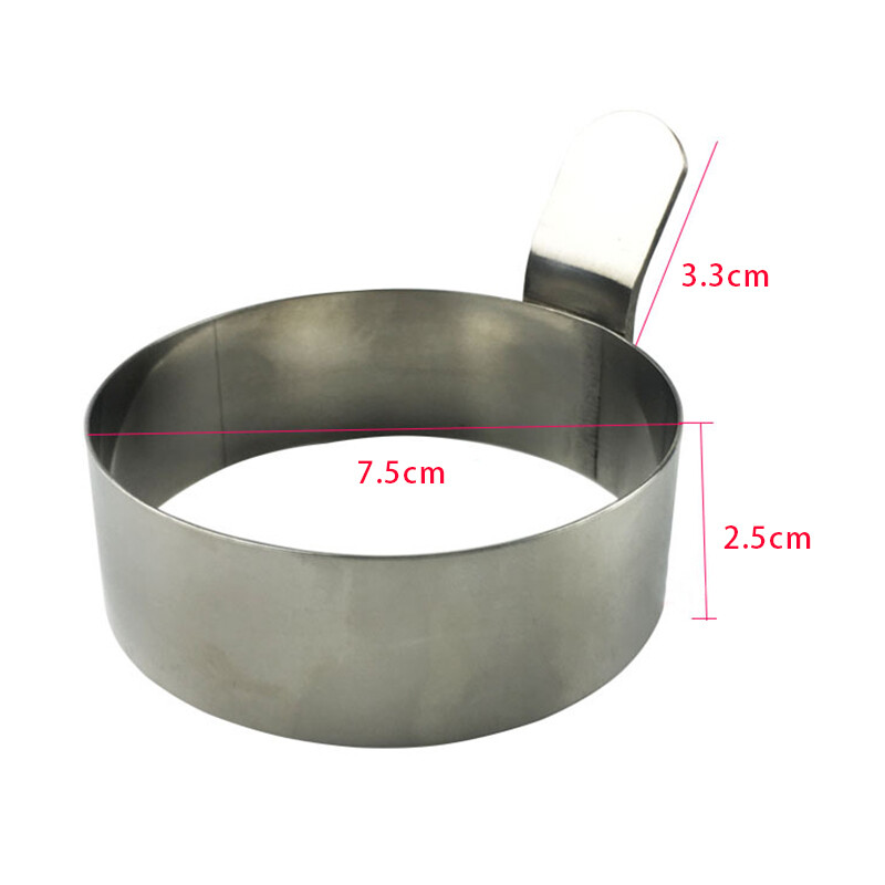 Nerūdijančio plieno kiaušinių omletas apvalios formos kiaušinių kepto kiaušinio modelis