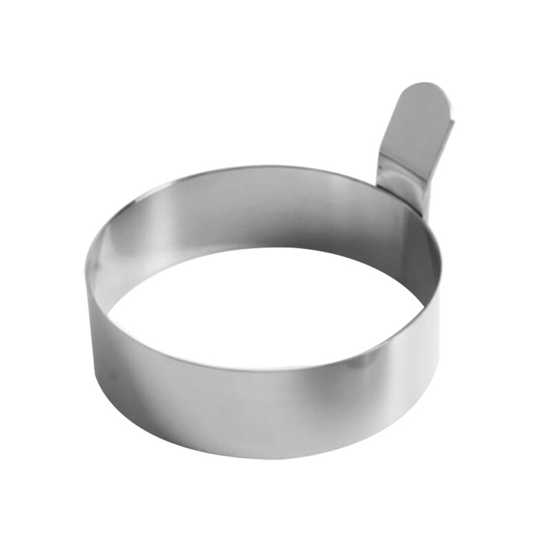 Nerūdijančio plieno kiaušinių omletas apvalios formos kiaušinių kepto kiaušinio modelis