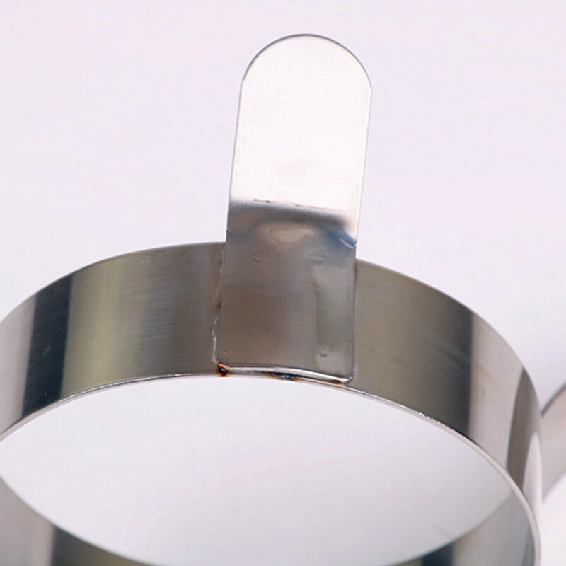 Nerūdijančio plieno kiaušinių omletas apvalios formos kiaušinių kepto kiaušinio modelis