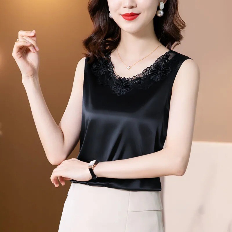 Дантелено кухо v-образно деколте, секси малка камизолка, дамско лятно вътрешно облекло, голям размер, готино момиче, горнище за отслабване, долнище