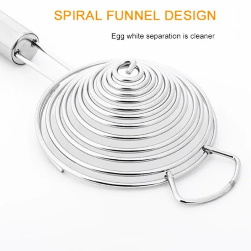 Kiaušinių separatorius Nerūdijančio plieno trynio baltumo separatorius Maisto klasės kiaušinių skirstytuvas Virimo priedai Virtuvės įrankiai