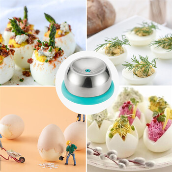 Egg Piecer Stainless Steel Egg Hole Puncher Hard Boiled Egg Peeling Egg Pricker to Get Good σκληρό βραστό αυγό με το βασικό εργαλείο κουζίνας