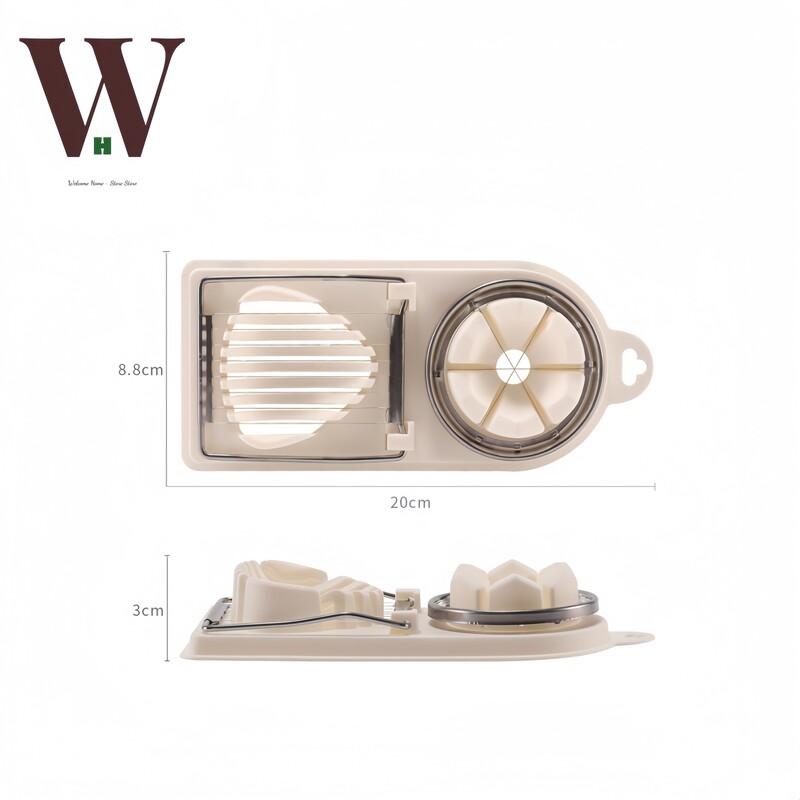 Daugiafunkcinės kiaušinių pjaustyklės nerūdijančio plieno pjaustyklės Išgalvotas kiaušinių pjaustymo įrankis Pagrindinis puslapis Du viename Kiaušinių pjaustyklė Virtuvės prietaisai