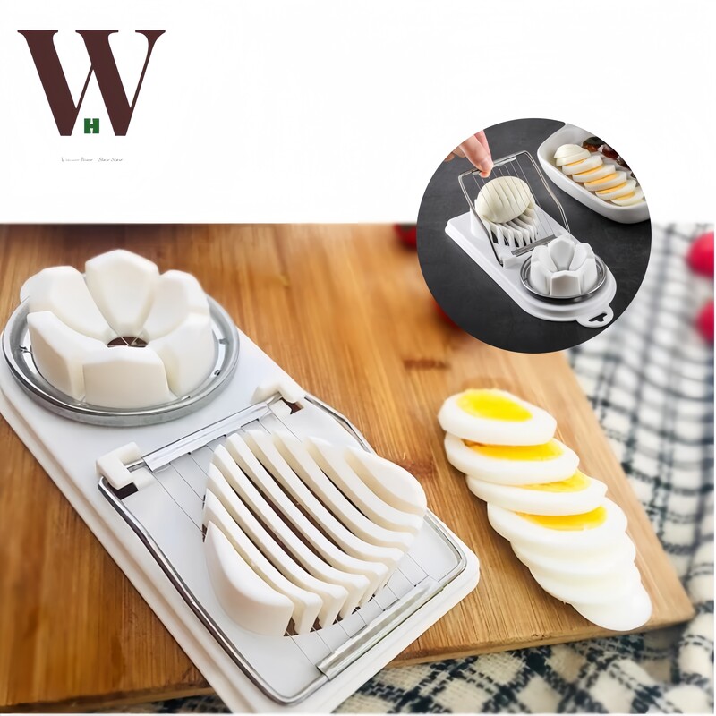 Daugiafunkcinės kiaušinių pjaustyklės nerūdijančio plieno pjaustyklės Išgalvotas kiaušinių pjaustymo įrankis Pagrindinis puslapis Du viename Kiaušinių pjaustyklė Virtuvės prietaisai