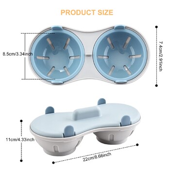 Микровълнова фурна Egg Poacher Силиконова готварска печка с 2 кухини за варени яйца и поширани яйца Кухненски кухненски приспособления за готвене Чаши за поширани яйца