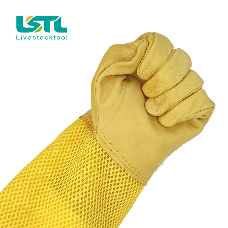 Пчеларски ръкавици от овча кожа против пчели против ужилване за професионален пчелар Пчелар Инструменти за отглеждане на пчели 1 чифт