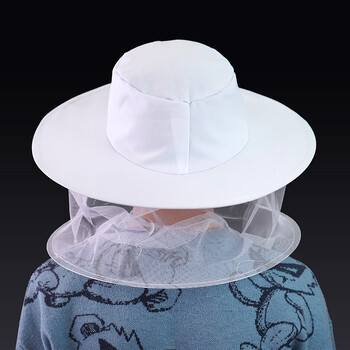 BeeKeeping Professional Beekeeper Hat With Brim Face Thickening Sunscreen μισού μήκους ειδικής προστασίας Beekeeper