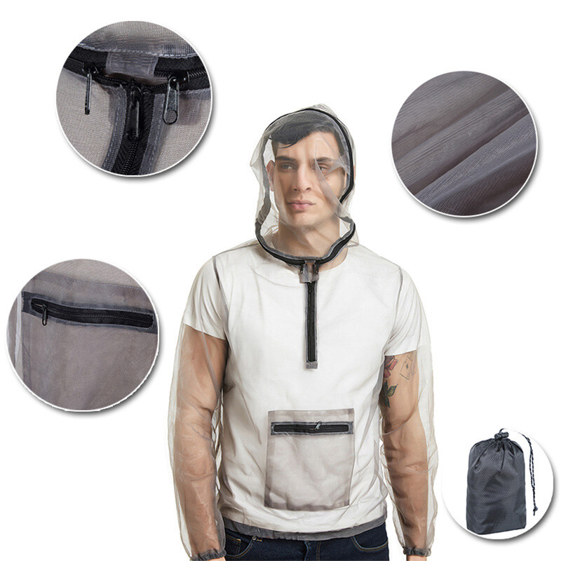 Vanjski kaput protiv komaraca Mrežasta jakna za zaštitu od pčelinjih insekata i komaraca Kaput Kaput za ribolov i lov na otvorenom Zaštitni kaput