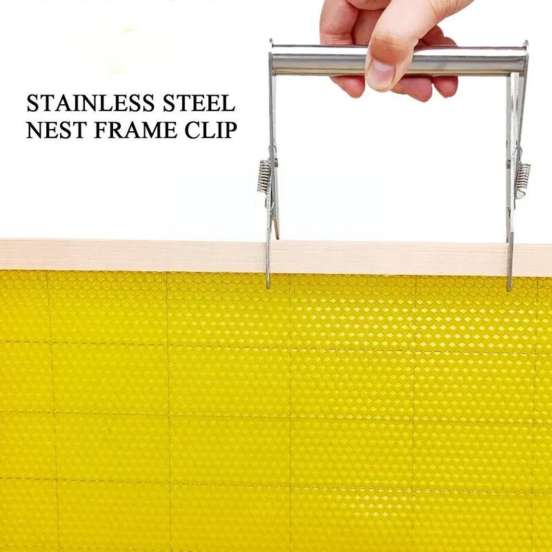 1 kom. Kvačica okvira košnice Kutija za pčele Kutija za gnijezdo Držač okvira Alat za sustav pčela Kraljica Pčelarenje Uzgoj pčela Oprema za hvatanje Gri E9W9