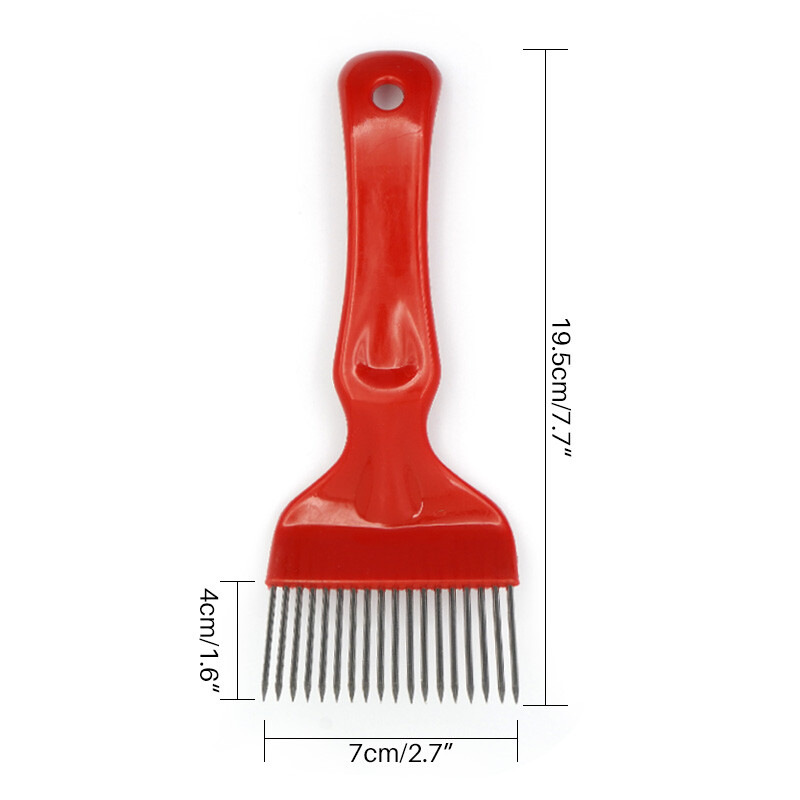 Ravne igle s 21 iglom Vilice za skidanje čepa za pčelinji med Uklanjanje nečistoća iz košnica Pčelarski pribor Češalj za grebanje Vilica Alati