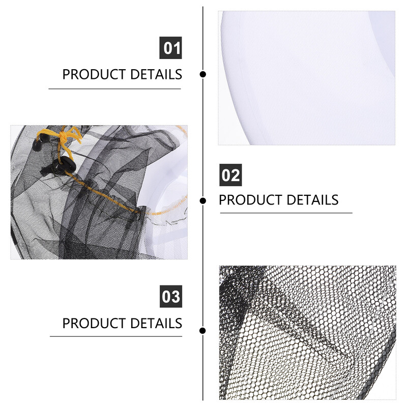 Pribor za pčelarske šešire od 2 komada Pčelar s velom Komplet za zaštitu od pčelarskih kapa na otvorenom