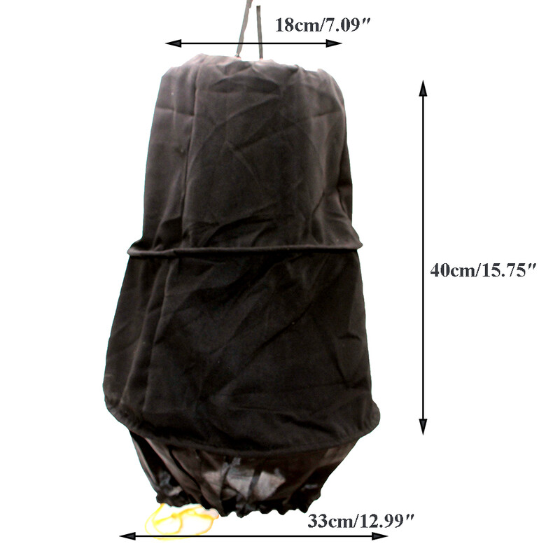 1 KOM Crna platnena zamka za pčele, sakupljač rojeva, mamac, kavez, hvatač, mamac za hvatanje, privlači pčelare izvana s džepom za pčelinji vosak