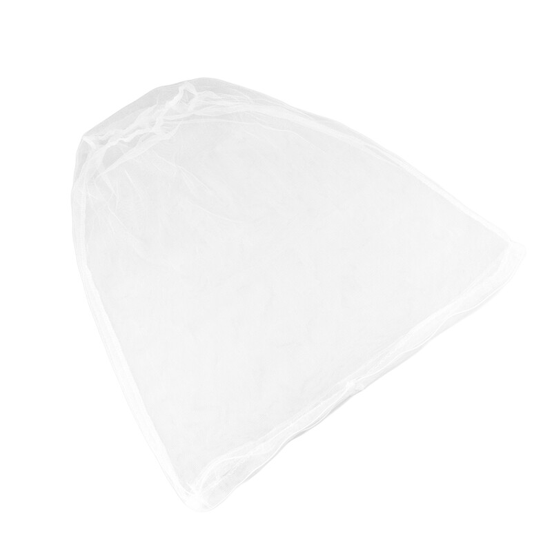 Moskītu tīkls gultas tīklveida cepurei kukaiņu cepurei āra galvas sejas aizsargs, balts ceļojums