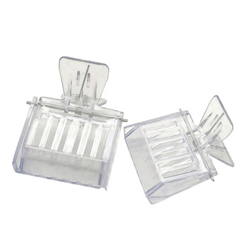 8 τμχ Queen Bee Cages Bee Catcher Clear Plastic Clip Κλουβί μελισσοκομικός εξοπλισμός Εργαλείο μελισσοκομίας Εξοπλισμός δωμάτιο απομόνωσης