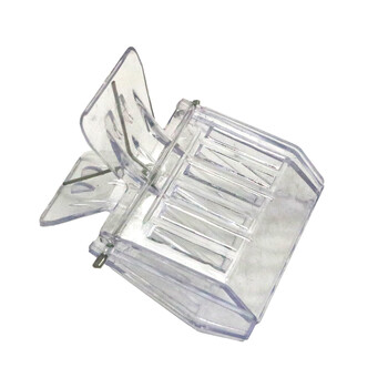 8 τμχ Queen Bee Cages Bee Catcher Clear Plastic Clip Κλουβί μελισσοκομικός εξοπλισμός Εργαλείο μελισσοκομίας Εξοπλισμός δωμάτιο απομόνωσης