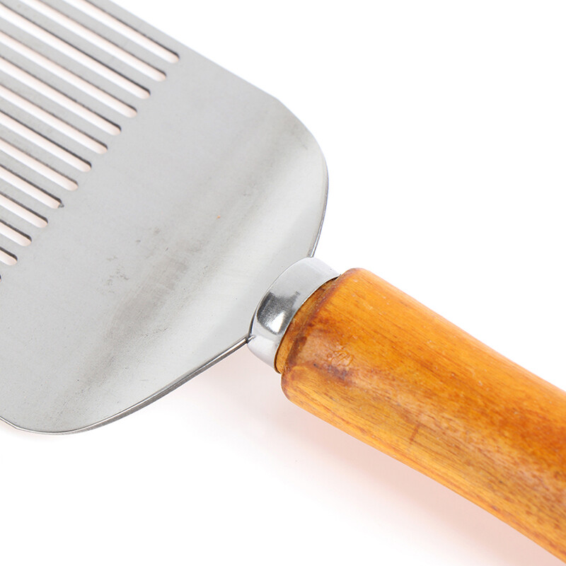 17*7cm Pčelarski rezač meda Češalj s drvenom drškom Igla za med Igla za med Nož Rez Vilice za skidanje zatvarača 17 Root BEE Vilica Izdržljiva 1KOM