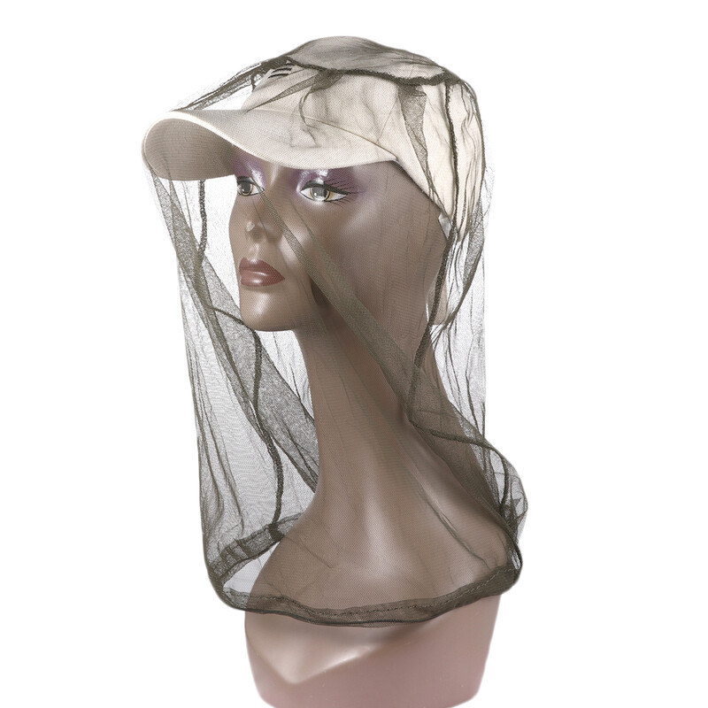 Външна шапка против комари Защита от насекоми Шапки Шапки Мрежа Мрежа Глава Протектор за лице за пътуване на легло