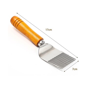 Κόφτης μελιού Ξύλινη λαβή χτένα Honey pin Needle Honey Knife Cut Beekeeper Uncapping Forks 17 Root BEE Fork Durable 1PCS