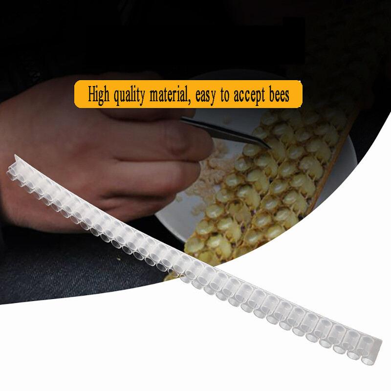 4PCS Royal Jelly Strips Double Rows Paddle Flexibility Професионален пчелар Take Hold Пчеларски инструменти Пластмасови инструменти за пчели