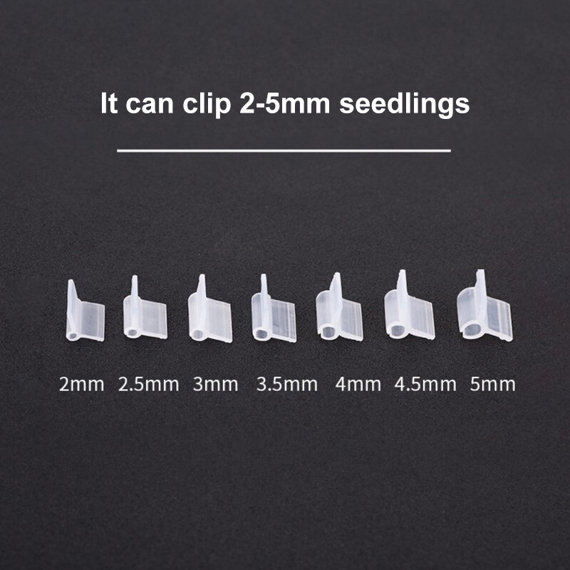 Щипка за присаждане на растения Пластмасов инструмент за градинарство за краставица, патладжан, диня, кръгла уста, плоска уста, скоба против падане, лента за растения