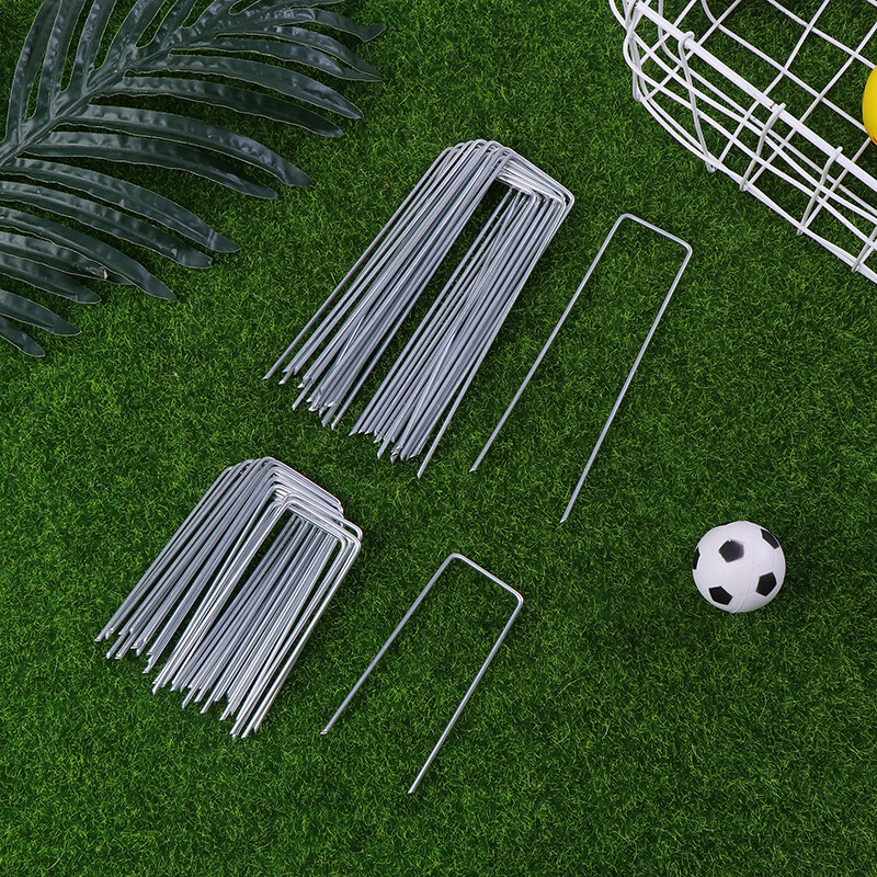 20 vnt kraštovaizdžio kabės U formos sodo smeigtukai sodo kuoliukai, tvirti kiemo vejos palapinės kuolai Tvirtinantys kaiščius nuo piktžolių