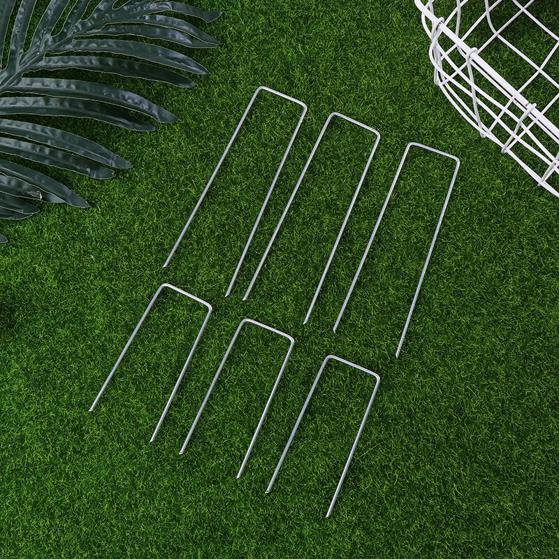 20 vnt kraštovaizdžio kabės U formos sodo smeigtukai sodo kuoliukai, tvirti kiemo vejos palapinės kuolai Tvirtinantys kaiščius nuo piktžolių