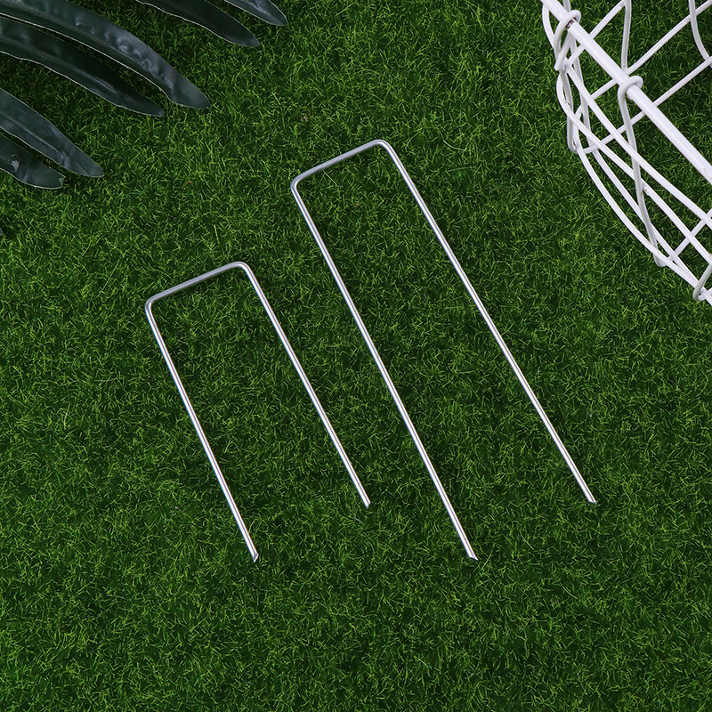 20 vnt kraštovaizdžio kabės U formos sodo smeigtukai sodo kuoliukai, tvirti kiemo vejos palapinės kuolai Tvirtinantys kaiščius nuo piktžolių