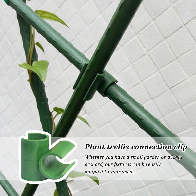 Reguliuojamas augalų grotelių jungties segtukas Reguliuojamas tvirtinimo spaustukas Sodo grotelės Lengvai montuojamas augalų kuoliukų jungtis pomidorams