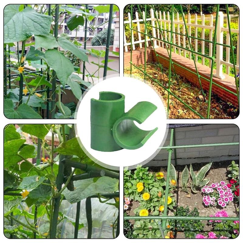 Reguliuojamas augalų grotelių jungties segtukas Reguliuojamas tvirtinimo spaustukas Sodo grotelės Lengvai montuojamas augalų kuoliukų jungtis pomidorams