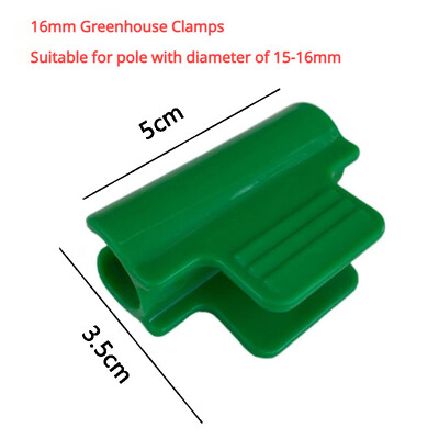 10 vnt Šiltnamio efektą sukeliančių spaustukų Gnybtai Sodo atraminis rėmas Augalų atraminiai kuoliukai tvartui Plėvelės eilės dangčio šešėliavimas tinklelio tunelio lanko spaustukas