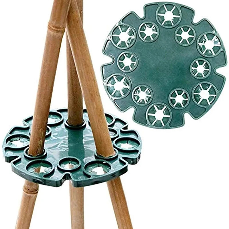 1бр скоба за градински растения, конектор за балконски растения, защитна табла, бамбуков стълб, градинска купчина за катерене