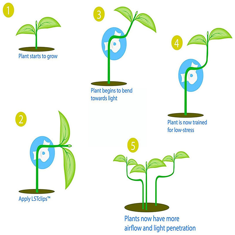 10 бр. Пластмасови растителни лози Извиващи се оформители Усукани дървесни клони Щипки за отглеждане Огъвачи Оформяне на бонсай Извит лакът Градински инструменти