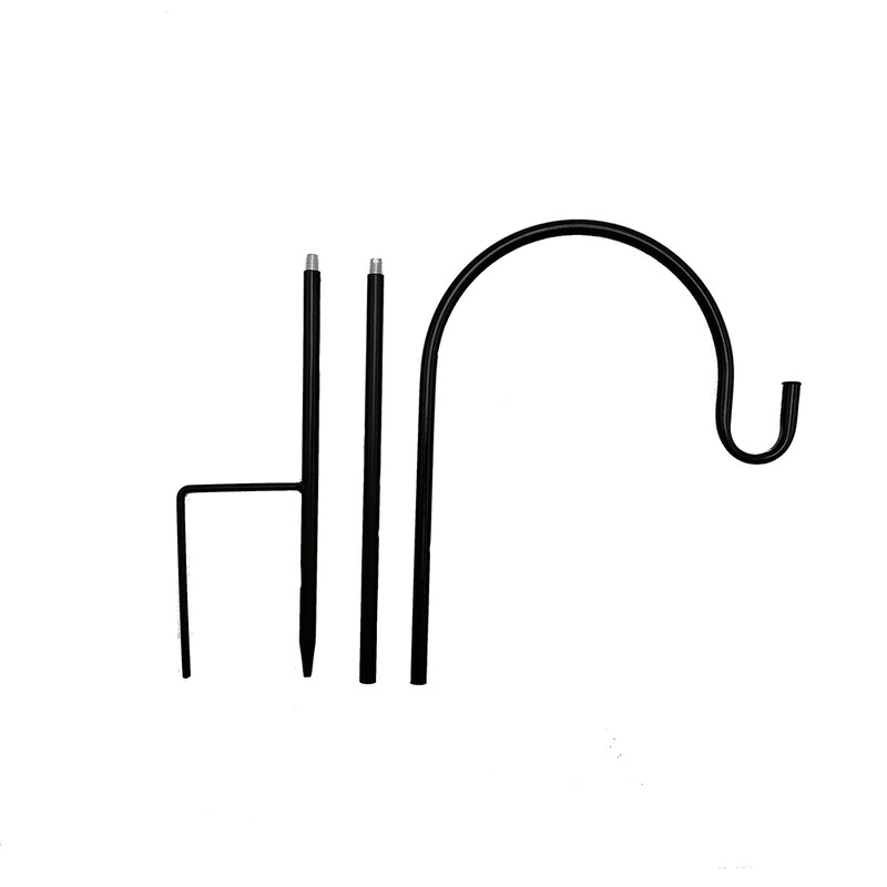 Овчарски куки Градинска земна стойка за растения Фенер Кол Хардкор в градината Закачете овчарска кука за кошница с цветя