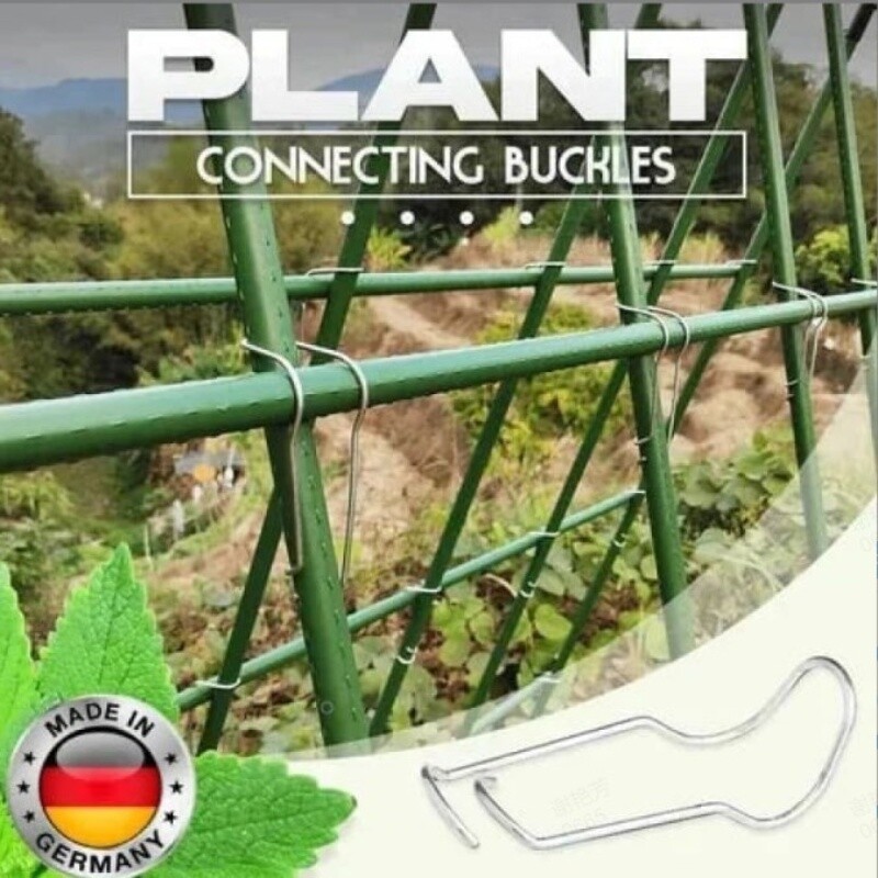 10 бр. Решетка за растения Свързващи катарами Катереща се тръба Фиксиращ инструмент Конектори за градински колове за покрив на зеленчукова градина